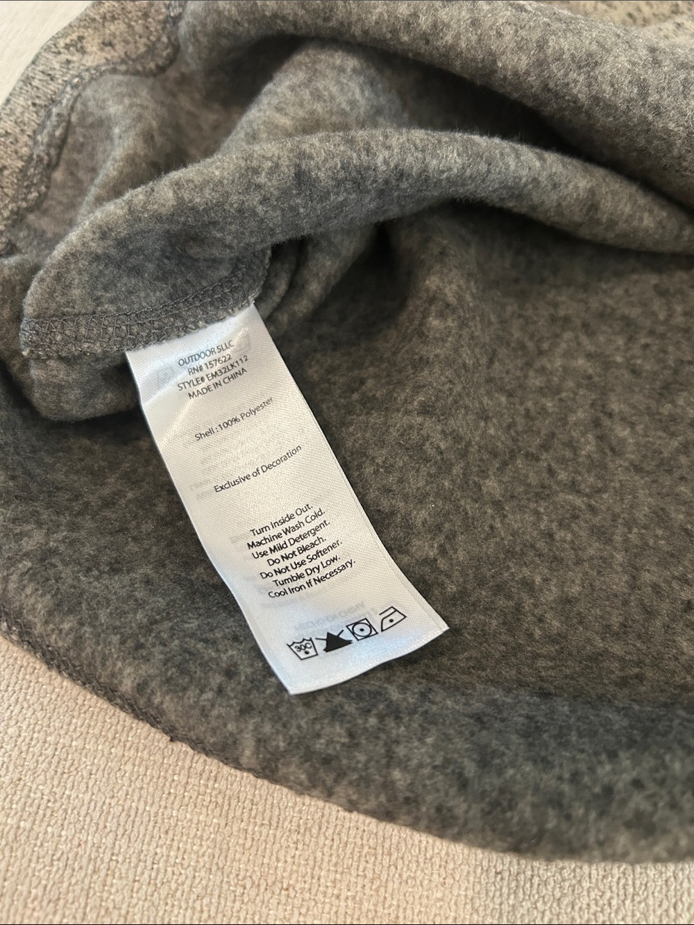 EDDIE BAUER Mens Convector 1/2 Zip Sweater Charcoal Heather- Medium, NEW - Picture 8 of 9